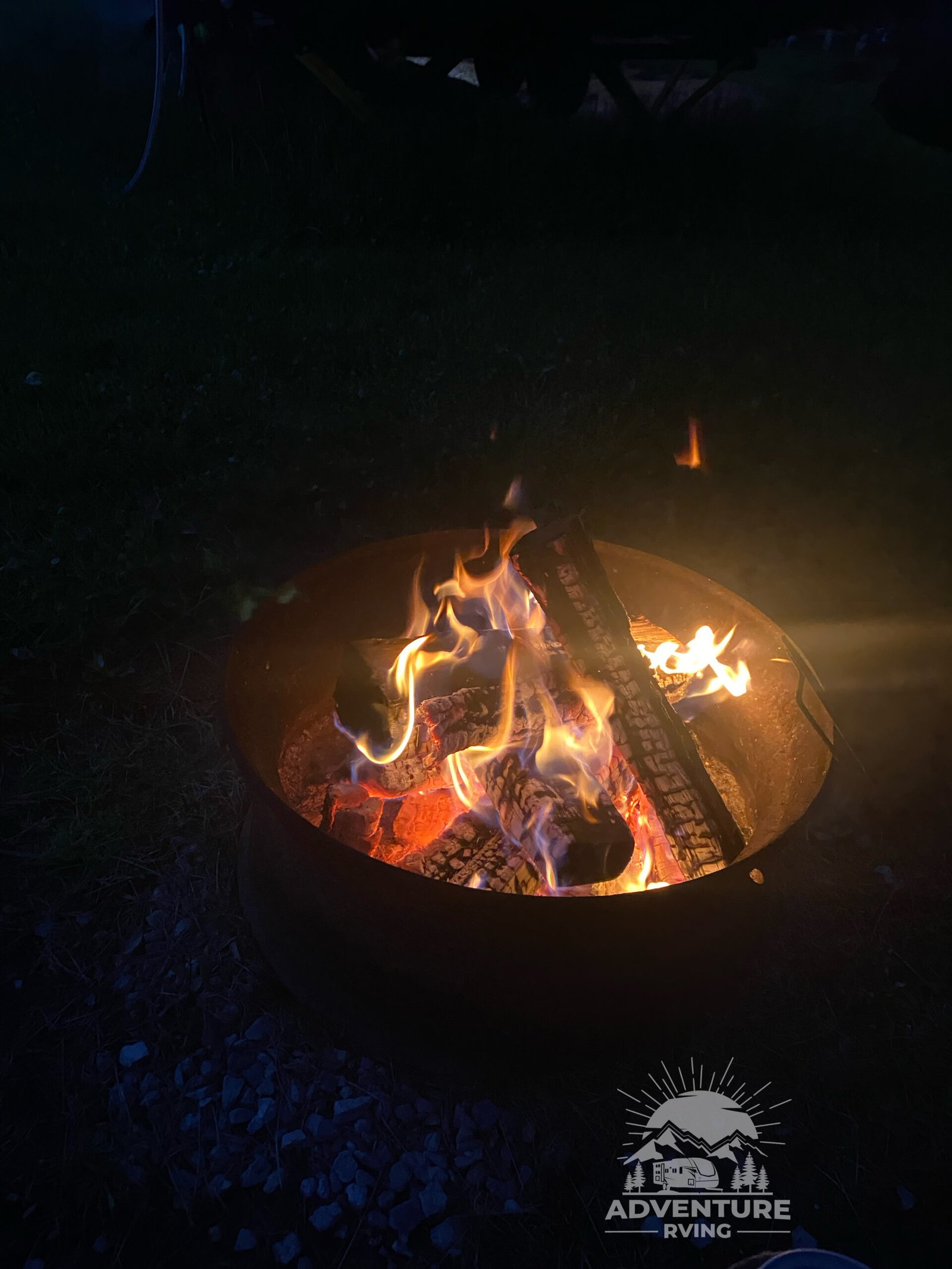 Campfire at Yogi Bear Campground Caledonia