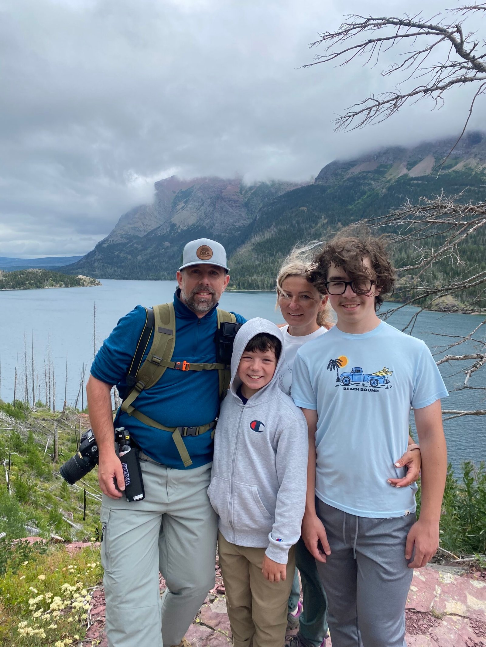 St. Mary's Lake Glacier NP Hiking St. Mary Falls Trail Glacier NP