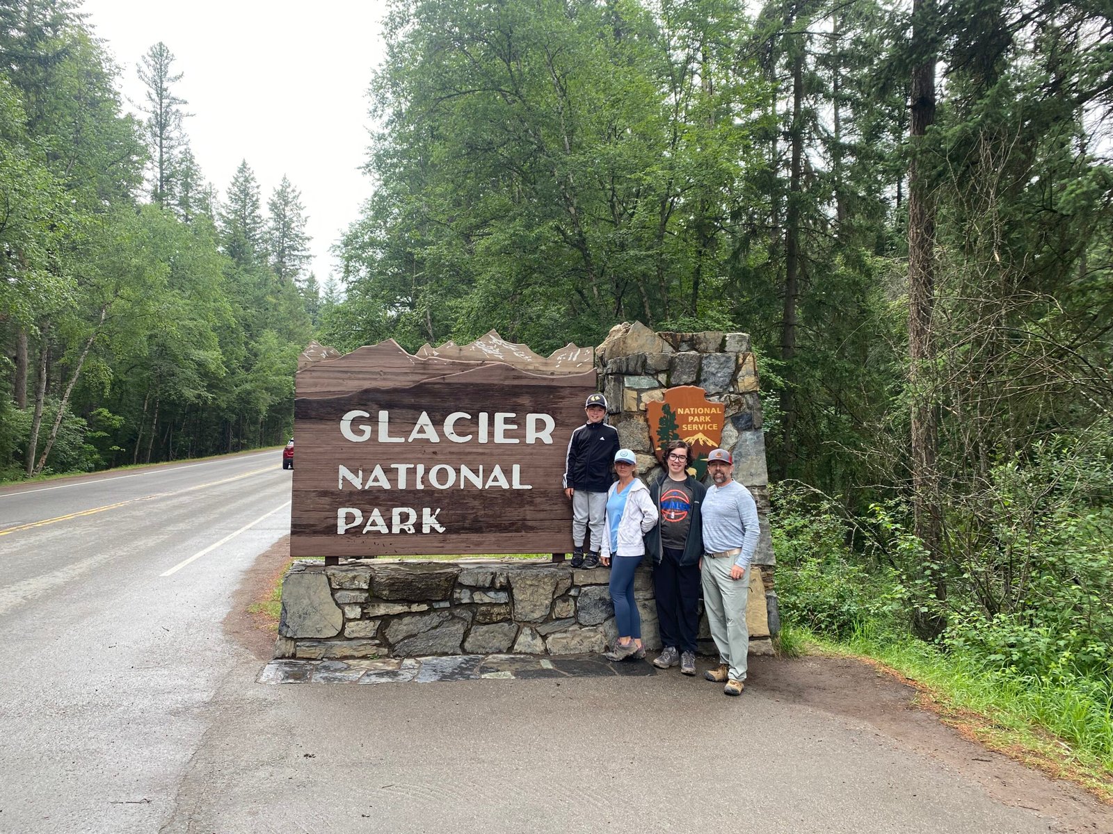 Entrance to Glacier NP Entrance to Glacier National Park - west side