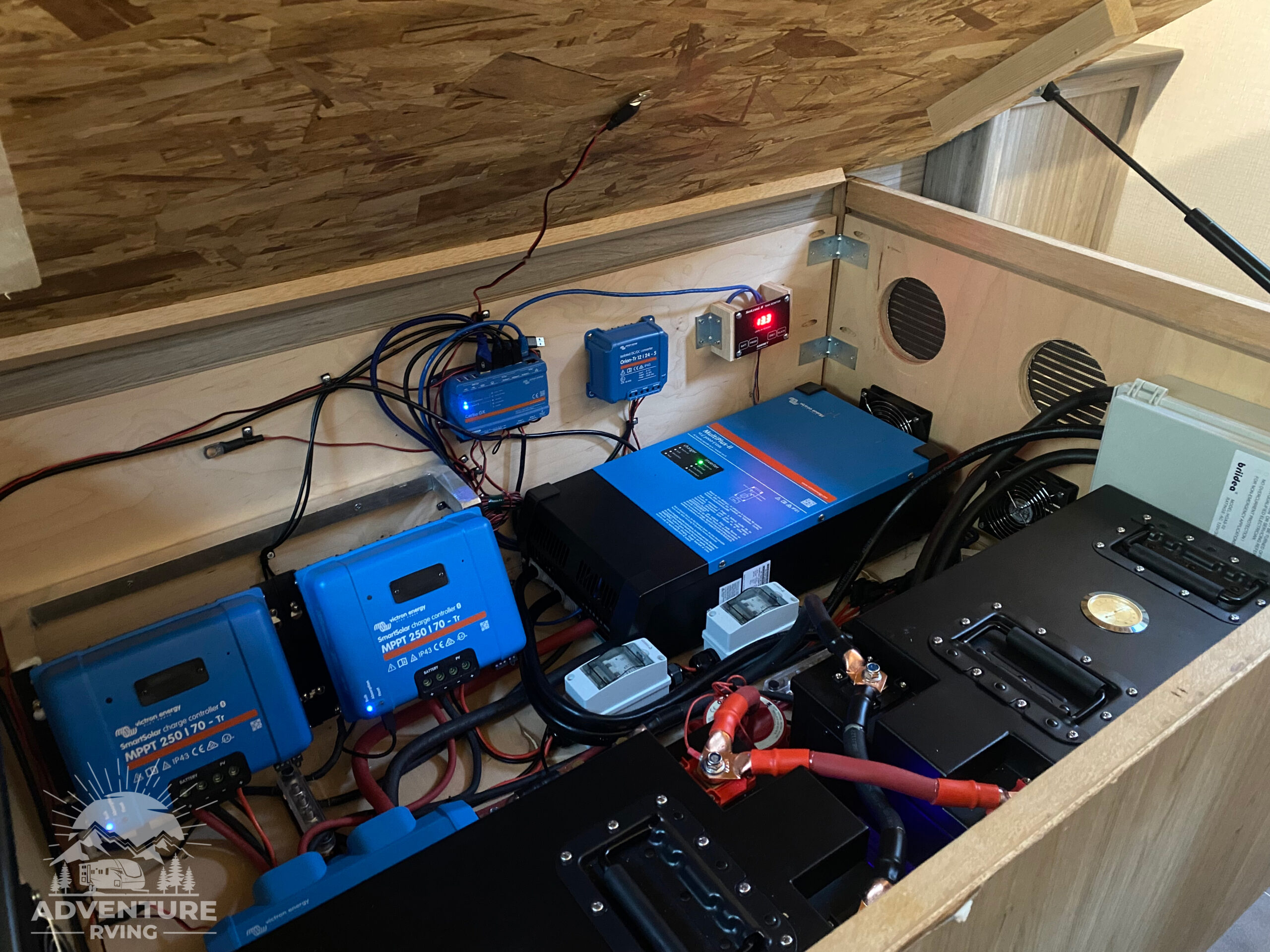 solar controller, battery & inverter